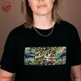 تیشرت مدرن هنری ایرانی با طرح در نظربازیِ ما بی‌خبران حیرانند برند چام 2306