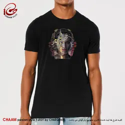 تیشرت مدرن هنری با شعر آسوده خاطرم که تو در خاطر منی برند چام 2997