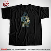تیشرت مدرن هنری با شعر مرا چشمیست خون افشان ز دست آن کمان ابرو برند چام 2773