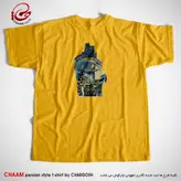 تیشرت مدرن هنری با شعر مرا چشمیست خون افشان ز دست آن کمان ابرو برند چام 2773