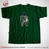 تیشرت مدرن هنری با شعر مرا چشمیست خون افشان ز دست آن کمان ابرو برند چام 2773