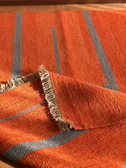 گلیم دستبافت چهار و نیم متری کد 45282