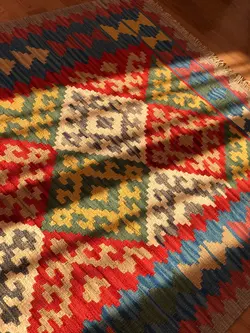 گلیم دستبافت دومتری کد ۲۰۴