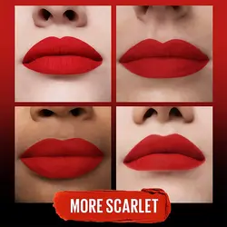 رژ لب استیکی مات میبلین رنگ More Scarlet 2992364548546326