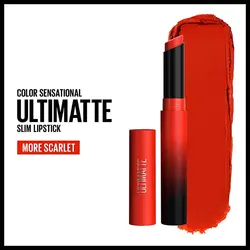 رژ لب استیکی مات میبلین رنگ More Scarlet 2992364548546326