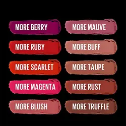 رژ لب استیکی مات میبلین رنگ More Scarlet 2992364548546326
