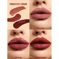 ست رژ لب مایع مات شیگلم رنگ Private Tour0506