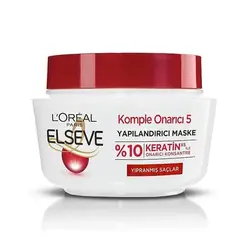 ماسک مو ترمیم کننده کراتین لورالLoreal Elseve Komple Onarıcı 5 Maske