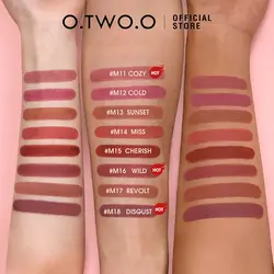 رژ لب جامد مات و با دوام او تو اوO.TWO.O Matte Finish Waterproof Long Wear Silky Lipstick