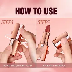 رژ لب جامد مات و با دوام او تو اوO.TWO.O Matte Finish Waterproof Long Wear Silky Lipstick