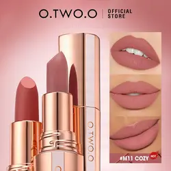 رژ لب جامد مات و با دوام او تو اوO.TWO.O Matte Finish Waterproof Long Wear Silky Lipstick