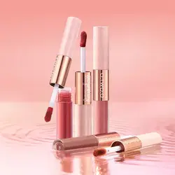 رژ لب مایع مات و لیپ گلاس دو سر او تو اوO.TWO.O 2 IN 1 Matte Long Wear Lip Gloss Clear Moisturizing Lip Oil