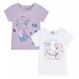 پک 2عددی تیشرت دخترانه برند disney طرح fRozenکیفیت عالی، تمام نخ، سایز 8تا 10سال مناسب قد 134تا140