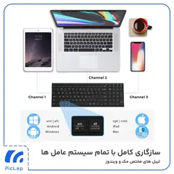 کیبور بلوتوثی مدل IC-BK10 برند iclever