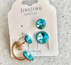 گوشواره آویز کریستال سواروسکی کد ۲۶۹۱