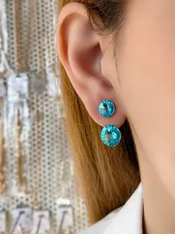 گوشواره آویز کریستال سواروسکی کد ۲۶۹۱