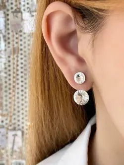 گوشواره آویز کریستال سواروسکی کد ۲۶۹۱