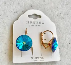 گوشواره چسبی کریستال سواروسکی کد ۱۹۸۱