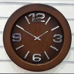 ساعت دیواری سیکو وود قهوه ای