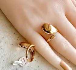 انگشتر ysx قطره روکش طلا کد ۶۹۱