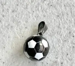آویز گردنبند توپ فوتبال استیل کد ۹۲۱