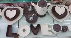 صبحانه خوری ست قلبی ۲۳ پارچه