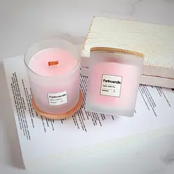 شمع گیاهی و معطر فرین با شات یخی-سایز بزرگ