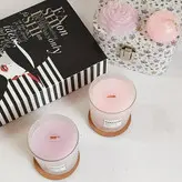 شمع گیاهی و معطر فرین با شات یخی-سایز بزرگ