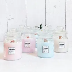 شمع معطر با شیشه صدفی