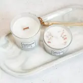 شمع گیاهی و معطر فرین با شات یخی-سایز کوچک