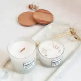 شمع گیاهی و معطر فرین با شات یخی-سایز کوچک