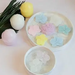 شمع شناور ارکیده / پک دوعددی مناسب هفتسین و نوروز | شمع گل | شمع هفت سین | شمع نوروز | شمع عید | شمع روآبی شناور