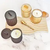 شمع شیشه ای در دار معطر به اسانس لوندر