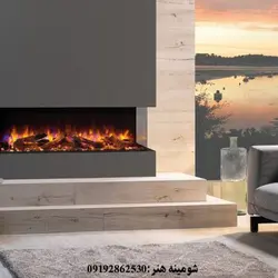 شومینه برقی ال سی دی مدرن دو طرفه