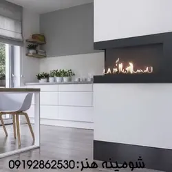شومینه گازی دو طرفه ال کد210