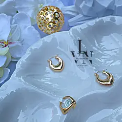 گوشواره مینیمال طلایی