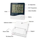 دماسنج و رطوبت سنج دیجیتالی با سنسور بیرونی دما HTC-2