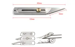 کاتر چاقویی شکل با بدنه تمام فلز بزرگ CK-2