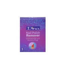 پد لاک پاک کن دینا مدل Flower – Dina Flower Polish Nail Remover Pad – Pack of 8