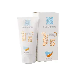 کرم ضد آفتاب روشن کننده SPF50 بیوتی درما -Butiderma