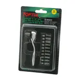 سری نوک پیچ گوشتی جور ،دسته جغجغه دار کارتی 12 عددی تاپ تول – TOPTUL مدل GAAR1201