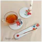 ست یلدایی رزینی(جاشمعی،زیرلیوانی،جاعودی)پذیرایی و دکوری