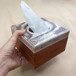 جعبه دستمال کاغذی رزینی