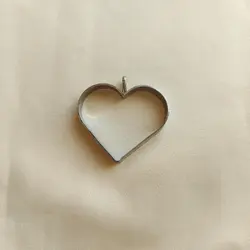 فریم قلب فلزی زیور آلات