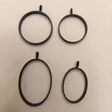 قاب فلزی حلقه ای زیورآلات