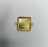 قاب فلزی کفه دار مربع زیورآلات