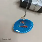 گردن‌آویز صدف و ماهی