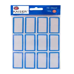 برچسب کایزر - 4 برگه 12 عددی