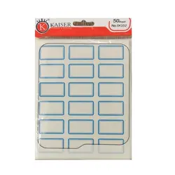 برچسب کایزر - 4 برگه 18 عددی