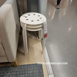 چهارپایه ایکیا سفید مدل MARIUS